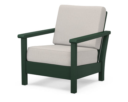POLYWOOD® Harbour Deep Seating Chair in Green / Cast Ash