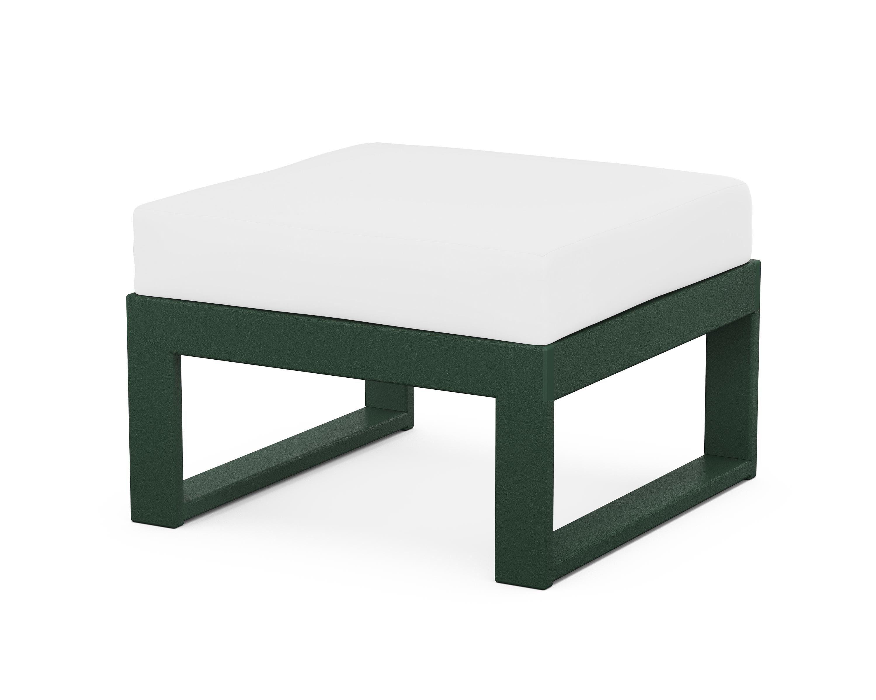Unbranded Modular Ottoman - Modern in Green / Natural