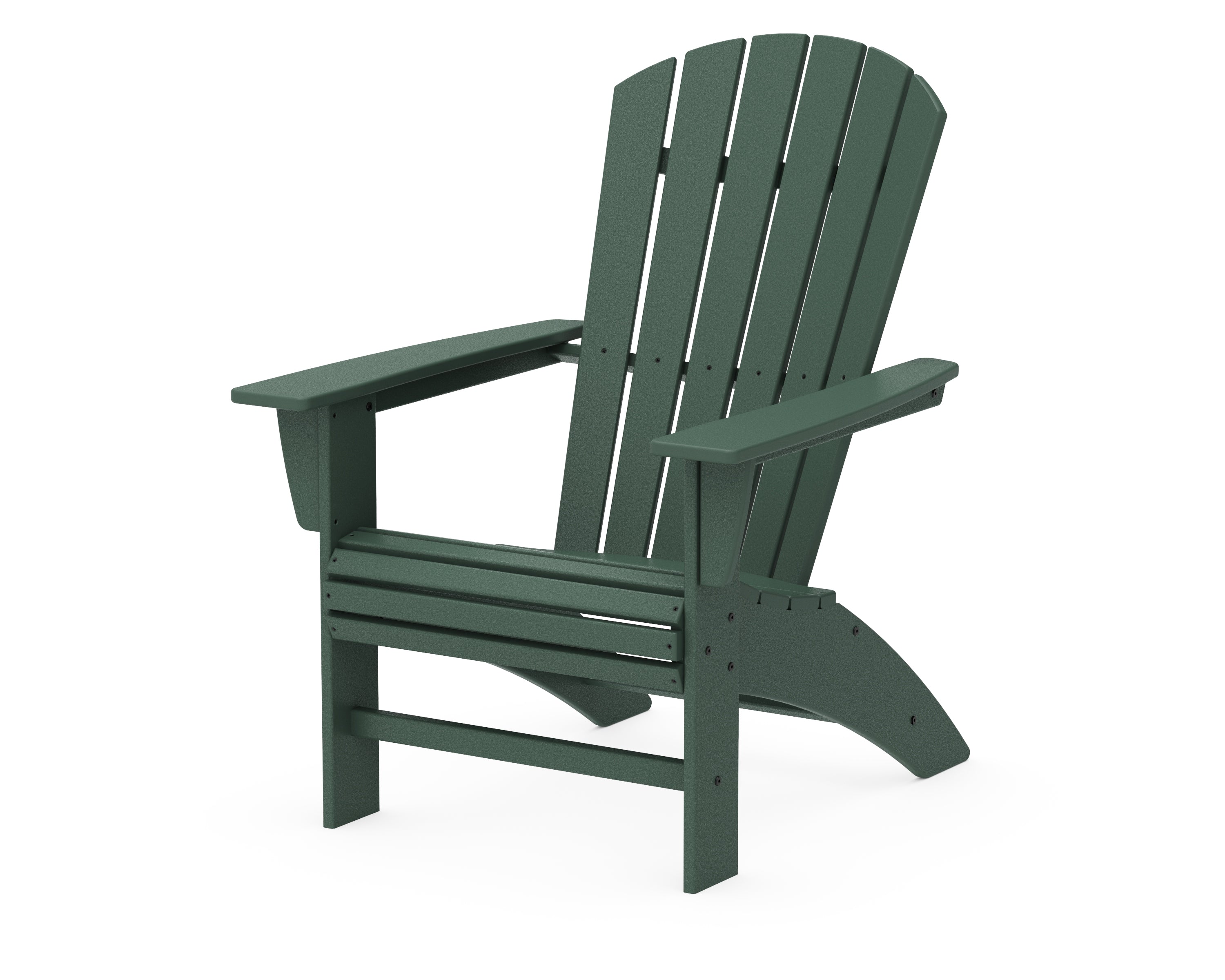 POLYWOOD® Nautical Curveback Adirondack Chair in Green
