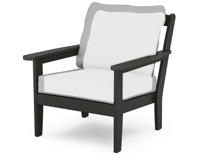 Country Living Cottage Deep Seating Chair in Black / Natural