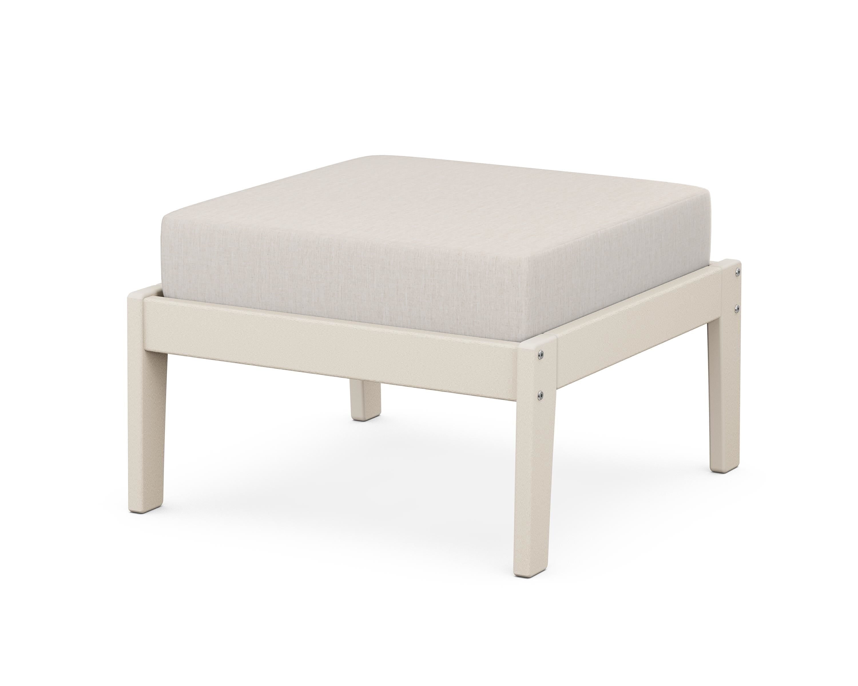 Unbranded Deep Seating Ottoman in Sand / Cast Ash