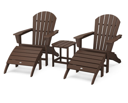 POLYWOOD® South Beach Adirondack 5-Piece Set in Mahogany