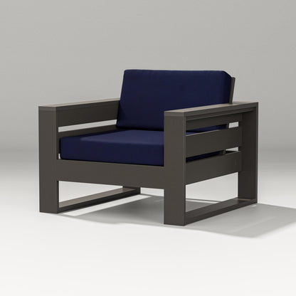 PW Designer Series Latitude Lounge Chair in Vintage Coffee / Navy
