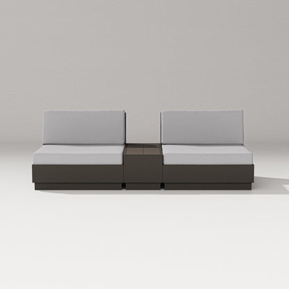 PW Designer Series Elevate Lounge Chair Set in Vintage Coffee / Granite