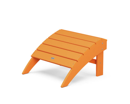POLYWOOD® Vineyard Adirondack Ottoman in Tangerine
