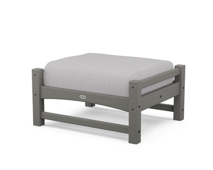 POLYWOOD® Club Ottoman in Slate Grey / Granite