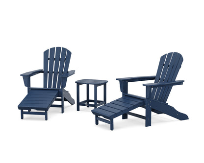 POLYWOOD® Palm Coast Ultimate Adirondack 3-Piece Set in Navy