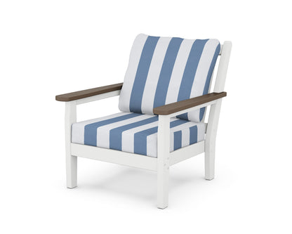 Chippendale Deep Seating Chair - White