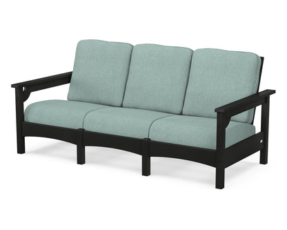POLYWOOD® Club Sofa in Black / Glacier Spa