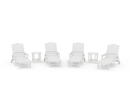 Draper James™ by  POLYWOOD® 6-Piece Savannah Chaise Lounge Set in White