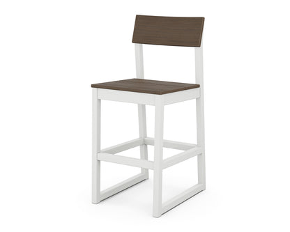 POLYWOOD® EDGE Bar Side Chair in White / Kona
