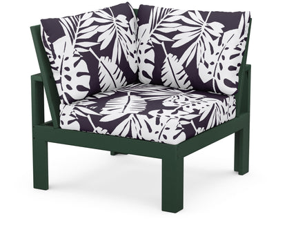 Unbranded Modular Corner Chair in Green / Leaf Navy