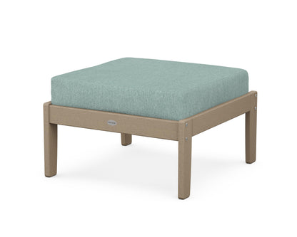 POLYWOOD® Braxton Deep Seating Ottoman in Vintage Sahara / Glacier Spa