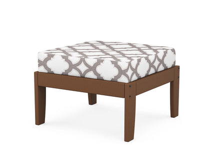 Unbranded Modular Ottoman - Classic in Teak / Trellis Grey Mist