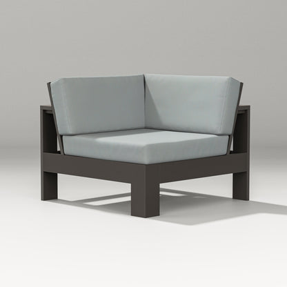 PW Designer Series Latitude Modular Corner Chair in Vintage Coffee / Spa