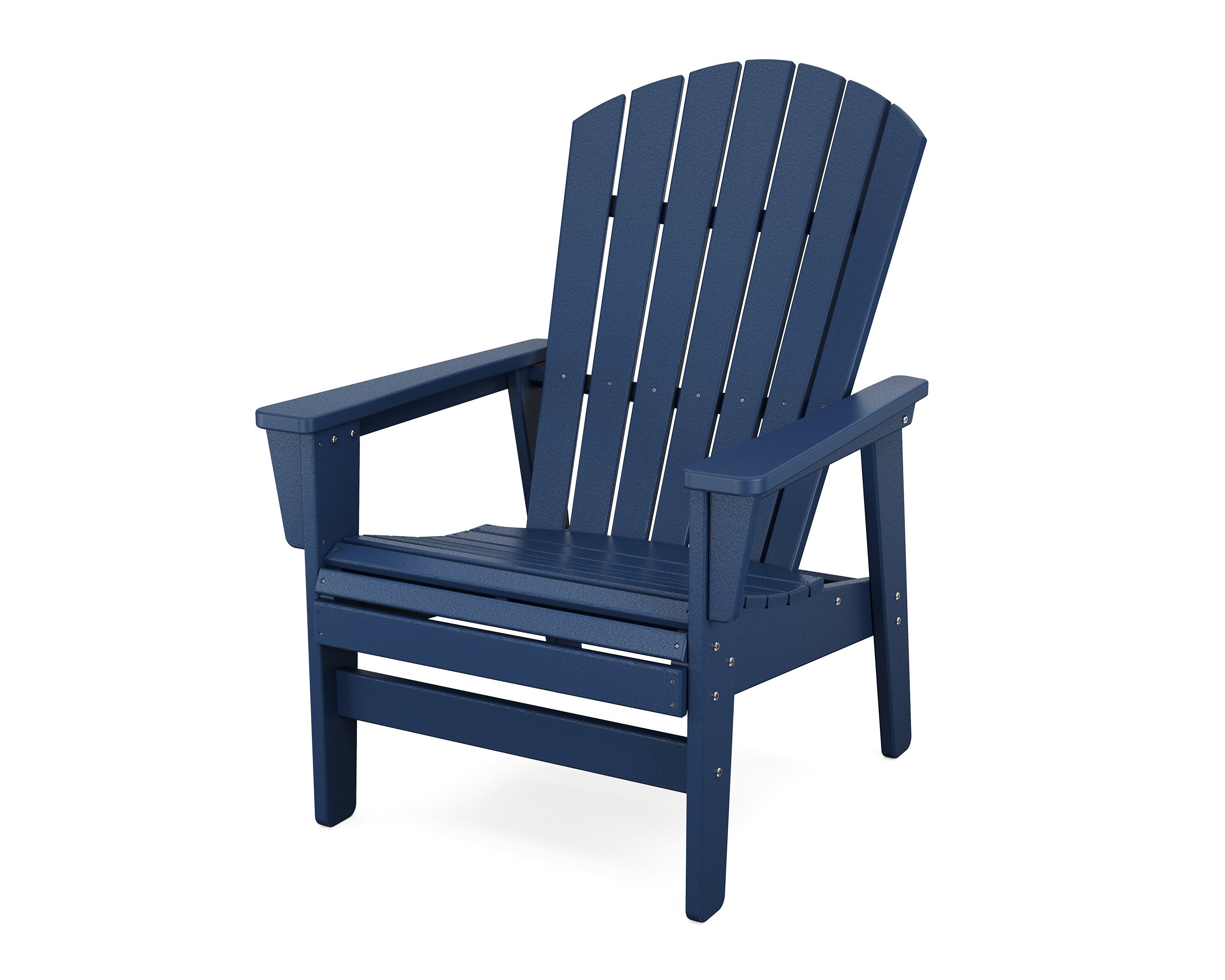 POLYWOOD® Nautical Grand Upright Adirondack Chair in Navy