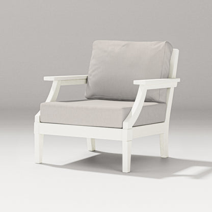 PW Designer Series Estate Lounge Chair in Vintage White / Cast Ash