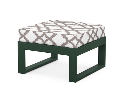 Unbranded Modular Ottoman - Modern in Green / Trellis Grey Mist