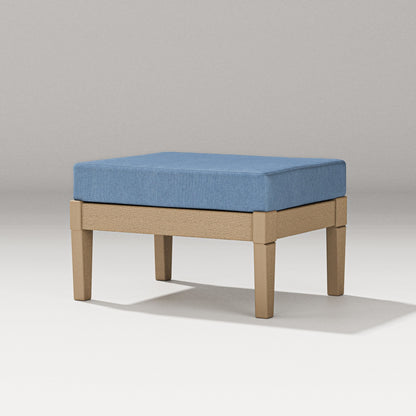 PW Designer Series Estate Lounge Ottoman in Vintage Sahara / Sky Blue