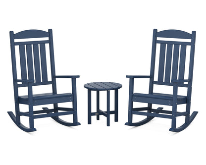POLYWOOD® Presidential 3-Piece Rocker Set in Navy