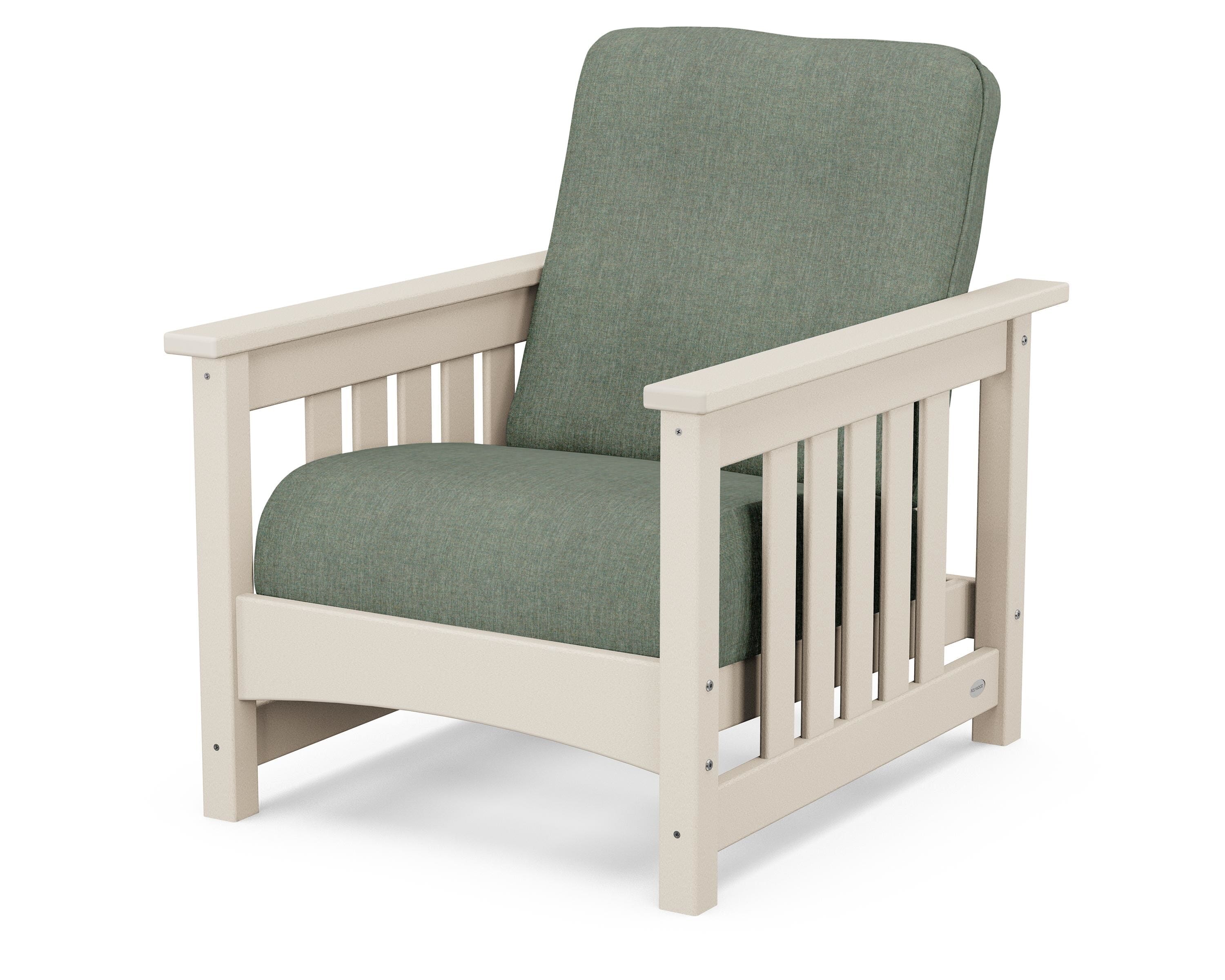 POLYWOOD® Club Mission Chair in Sand / Cast Sage