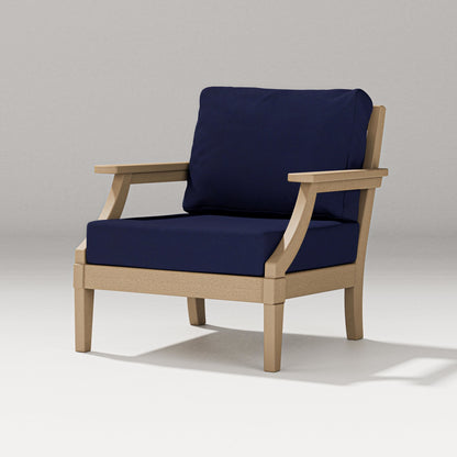 PW Designer Series Estate Lounge Chair in Vintage Sahara / Navy