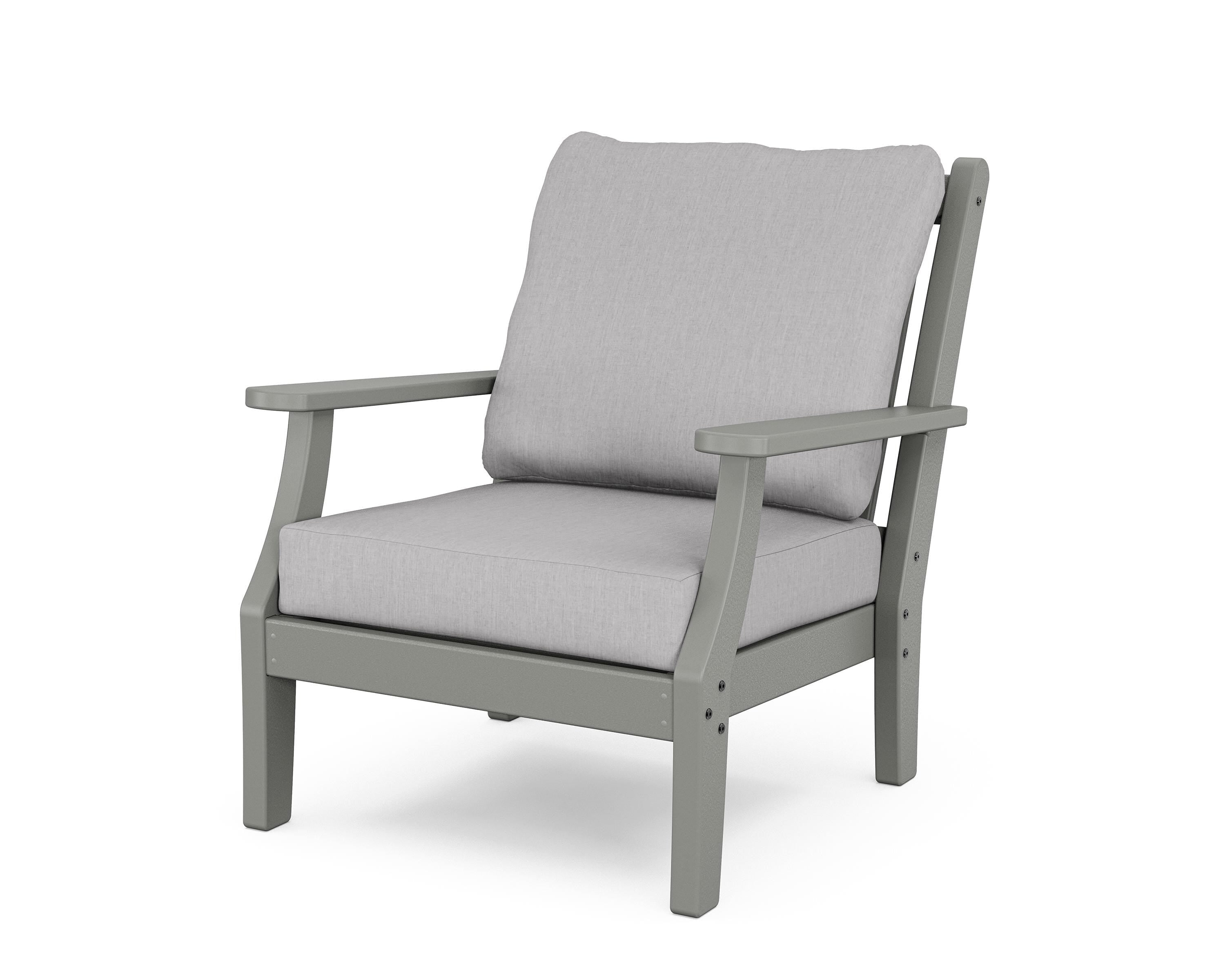 Country Living Wovendale Deep Seating Chair in Slate Grey / Granite
