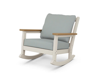 POLYWOOD® Chippendale Deep Seating Rocking Chair in Sand / Natural / Spa