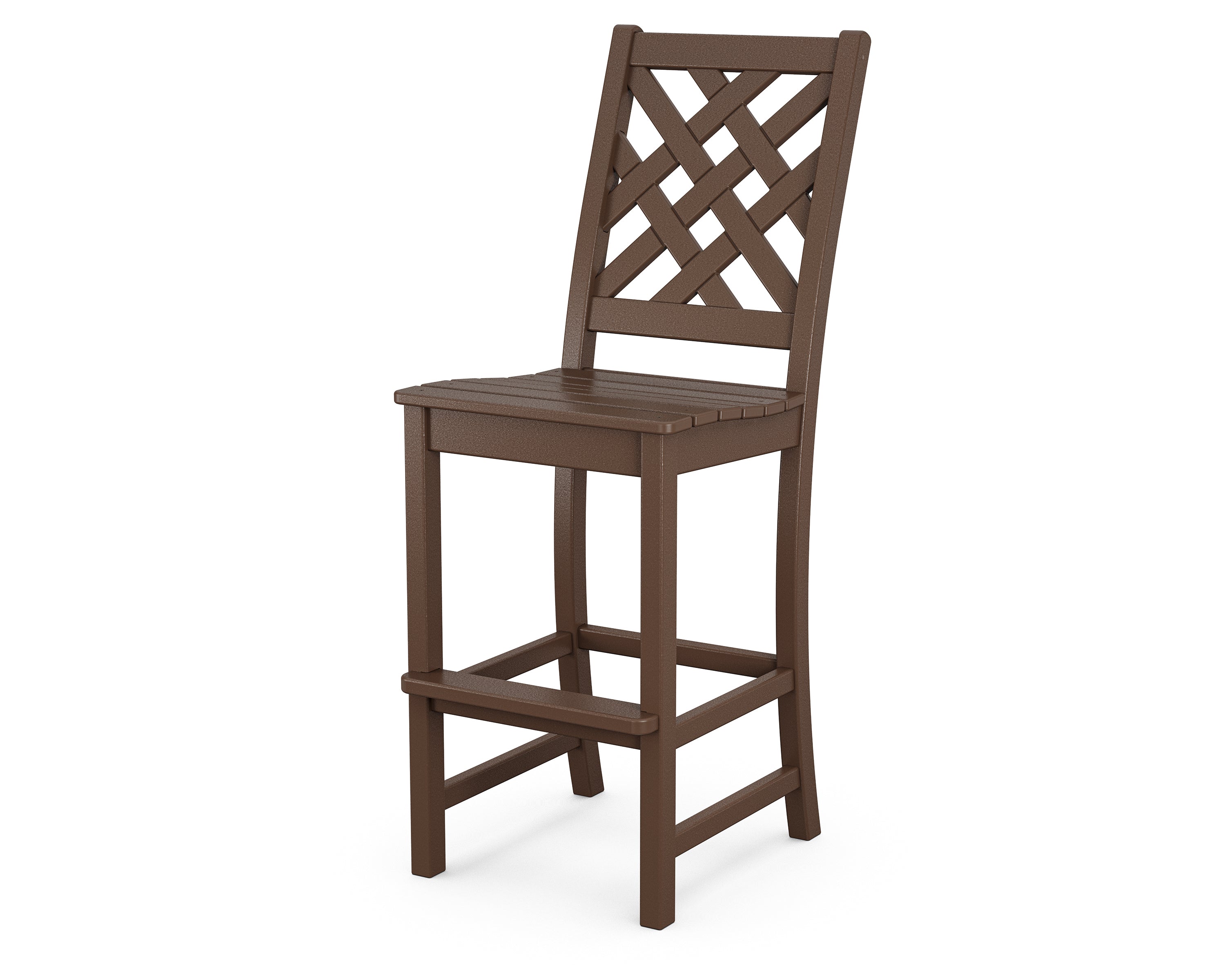 Country Living Wovendale Bar Side Chair in Mahogany
