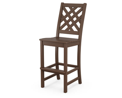 Country Living Wovendale Bar Side Chair in Mahogany