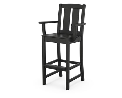 POLYWOOD® Mission Bar Arm Chair in Black