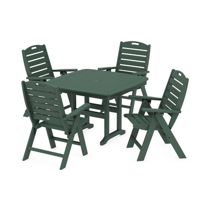 Nautical Highback Chair 5-Piece Dining Set