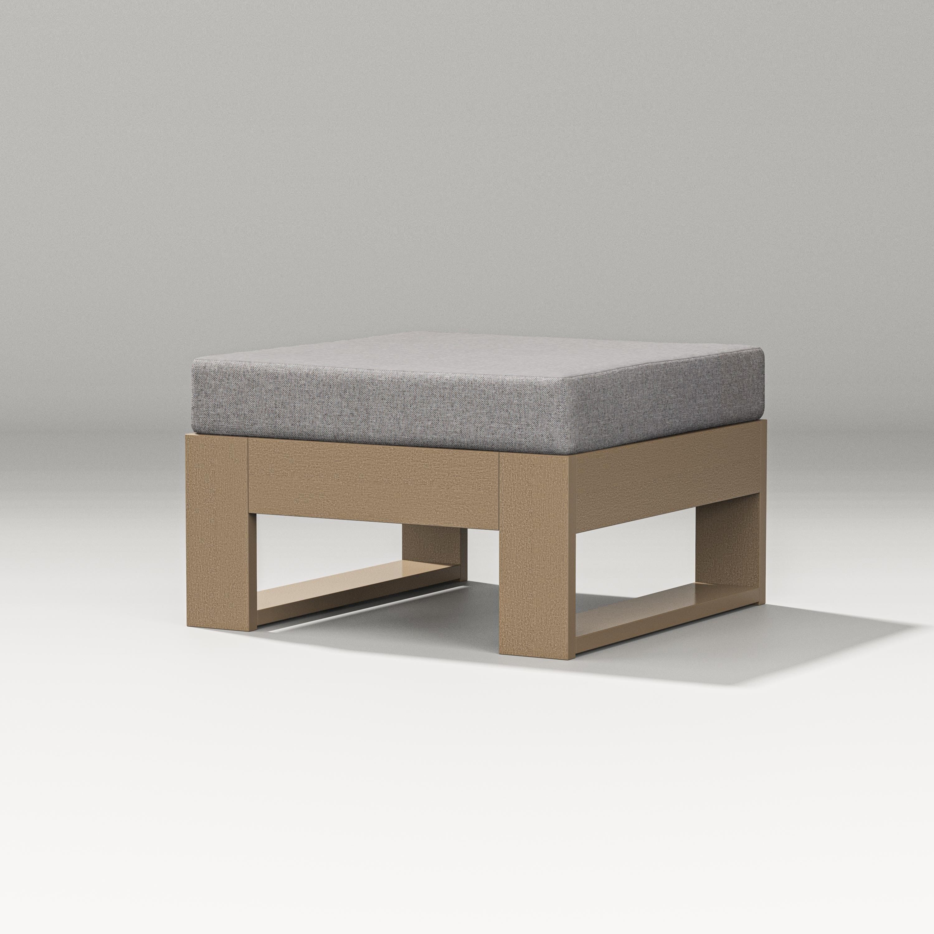 PW Designer Series Latitude Lounge Ottoman in Vintage Sahara / Grey Mist
