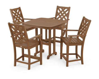 Country Living Wovendale 5-Piece Counter Set in Teak