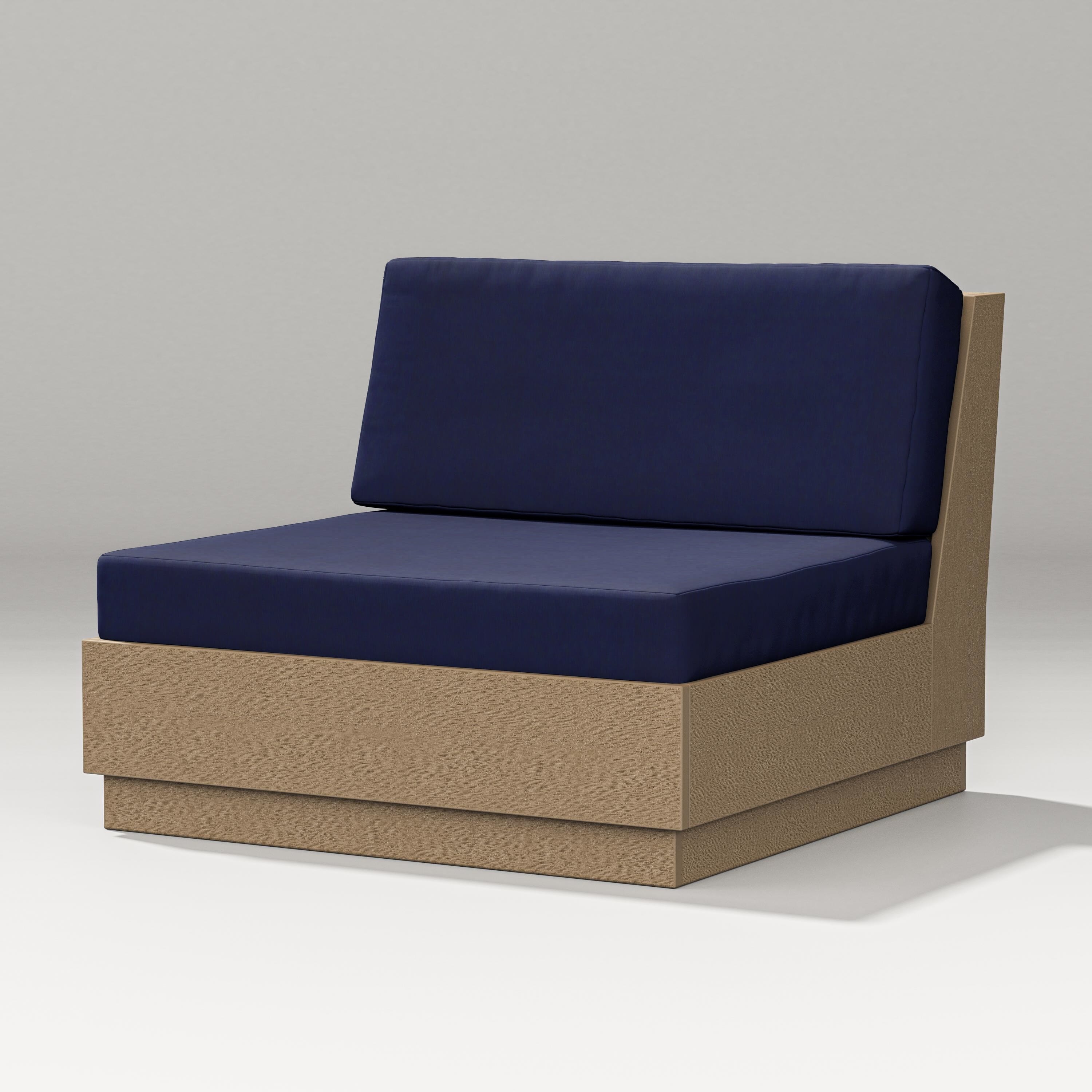 PW Designer Series Elevate Modular Armless Chair in Vintage Sahara / Navy