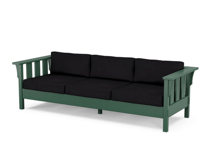 Martha Stewart by POLYWOOD® Acadia Deep Seating Sofa in Green / Midnight Linen