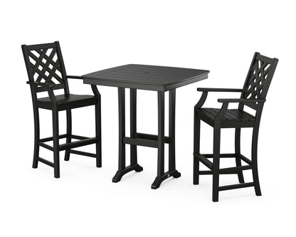 Country Living Wovendale 3-Piece Bar Set in Black