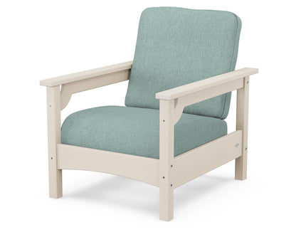 POLYWOOD® Club Chair in Sand / Glacier Spa