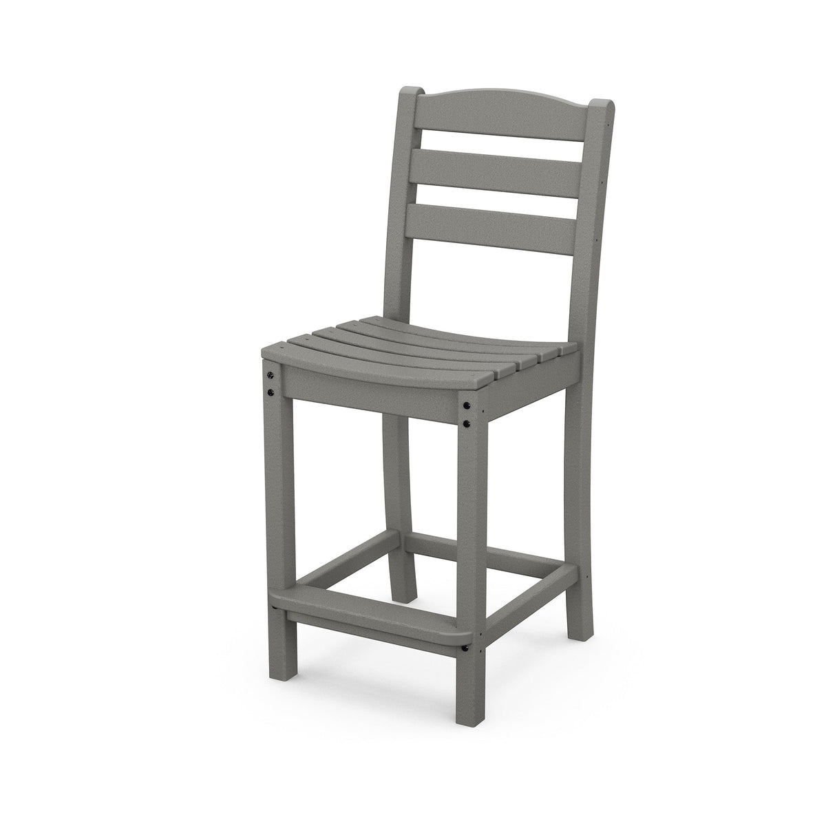 La Casa Café Counter Side Chair in slate grey