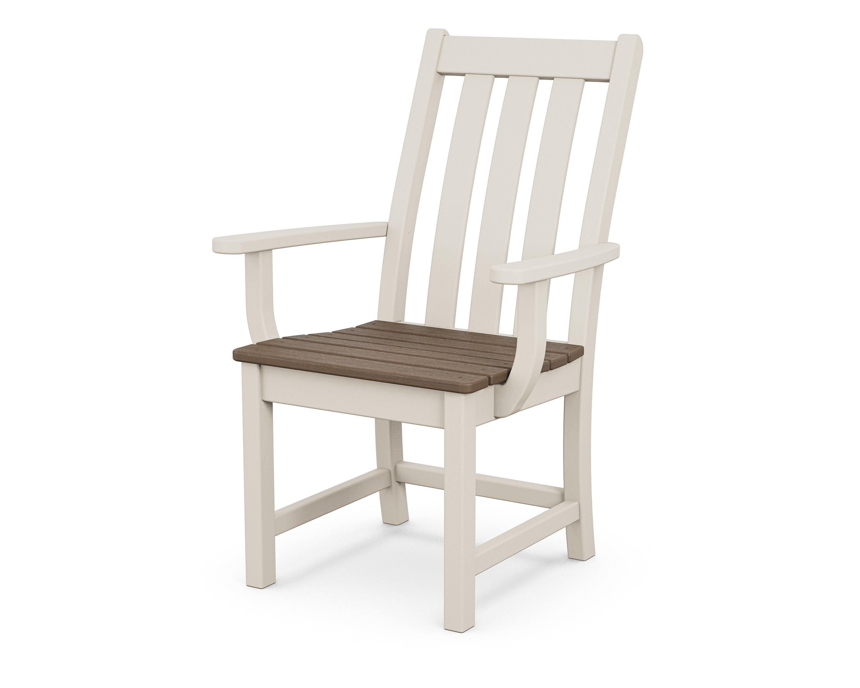 POLYWOOD® Vineyard Dining Arm Chair in Sand / Kona