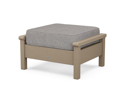 POLYWOOD® Harbour Deep Seating Ottoman in Vintage Sahara / Grey Mist