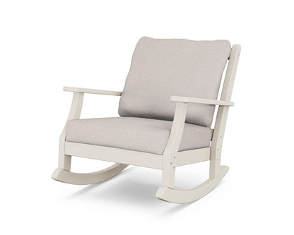 Country Living Wovendale Deep Seating Rocking Chair in Sand / Dune Burlap