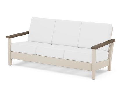 POLYWOOD® Harbour Deep Seating Sofa in Sand / Kona / Natural