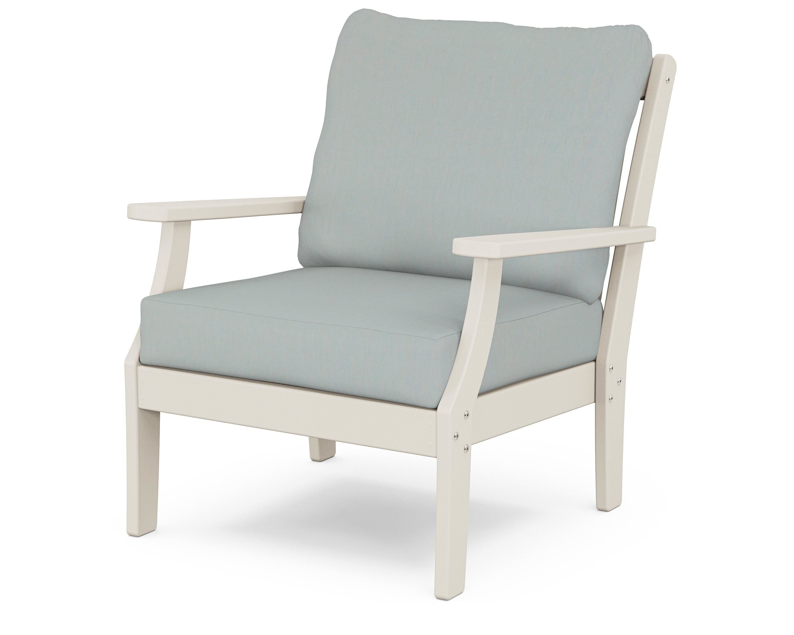 POLYWOOD® Braxton Deep Seating Chair in Sand / Spa