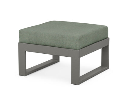 Unbranded Modular Ottoman - Modern in Slate Grey / Cast Sage