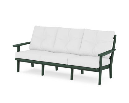 POLYWOOD® Mission Deep Seating Sofa in Green / Natural