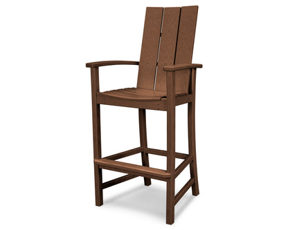POLYWOOD® Modern Adirondack Bar Chair in Teak