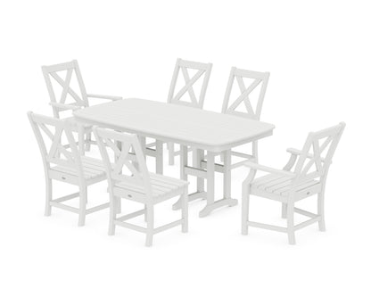 POLYWOOD® Braxton 7-Piece Dining Set in White