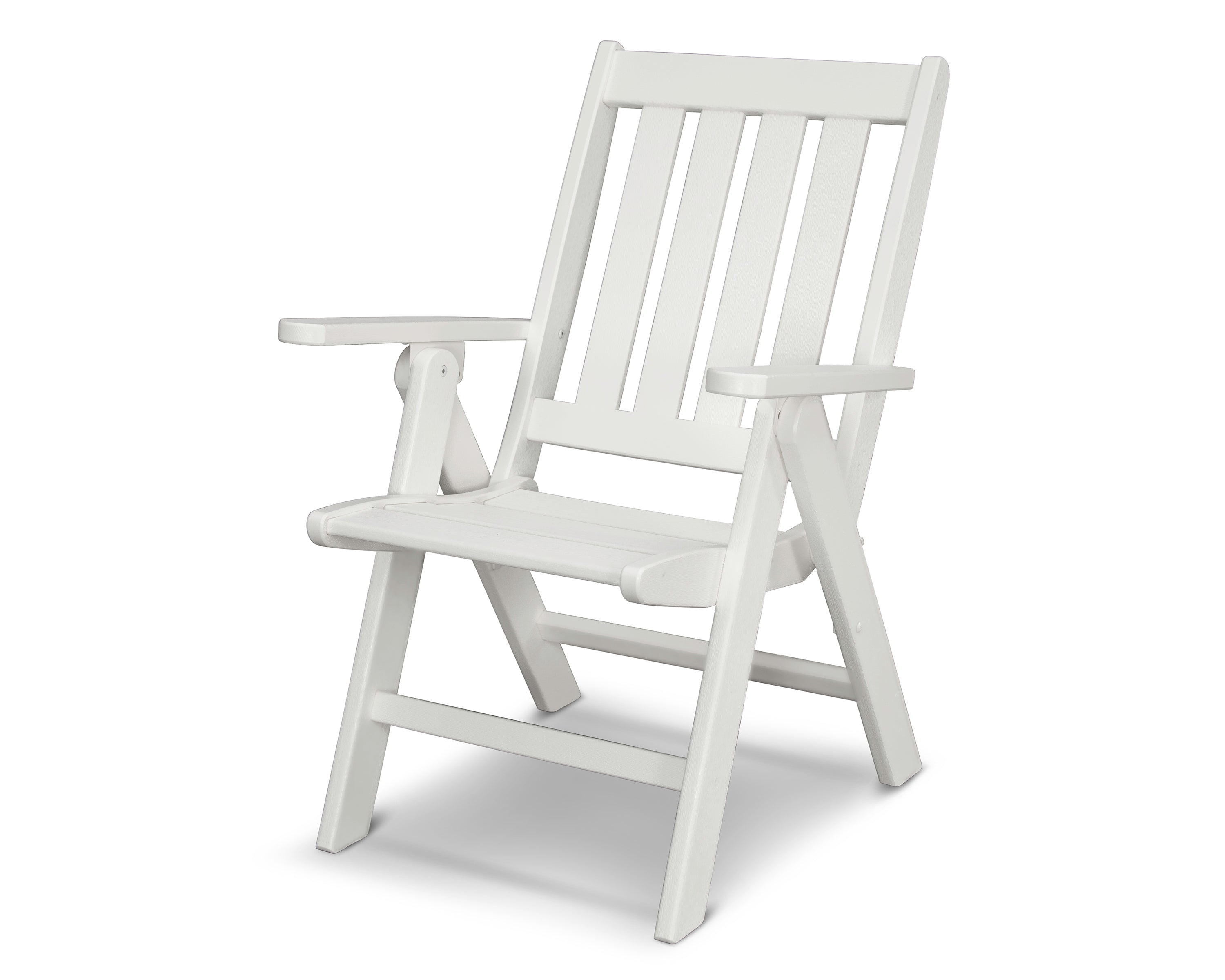 POLYWOOD® Vineyard Folding Dining Chair in White