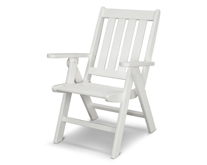 POLYWOOD® Vineyard Folding Dining Chair in White